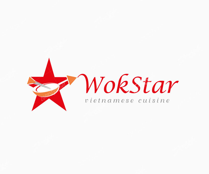 Thiết kế logo WokStar – Nhà hàng ở Australia