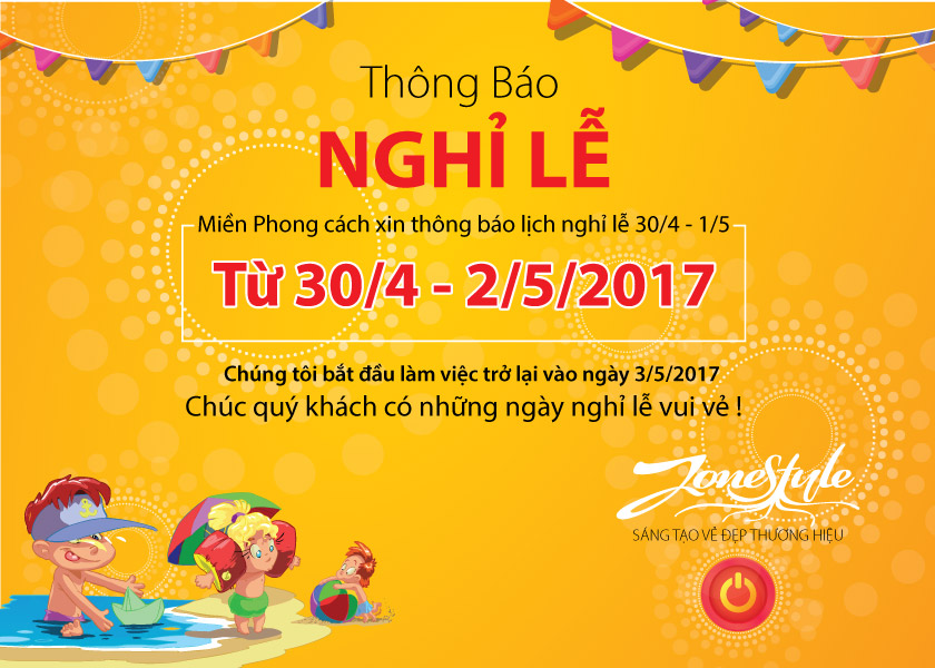 Thông báo nghỉ lễ 304 và 15  Hoang Khang Group